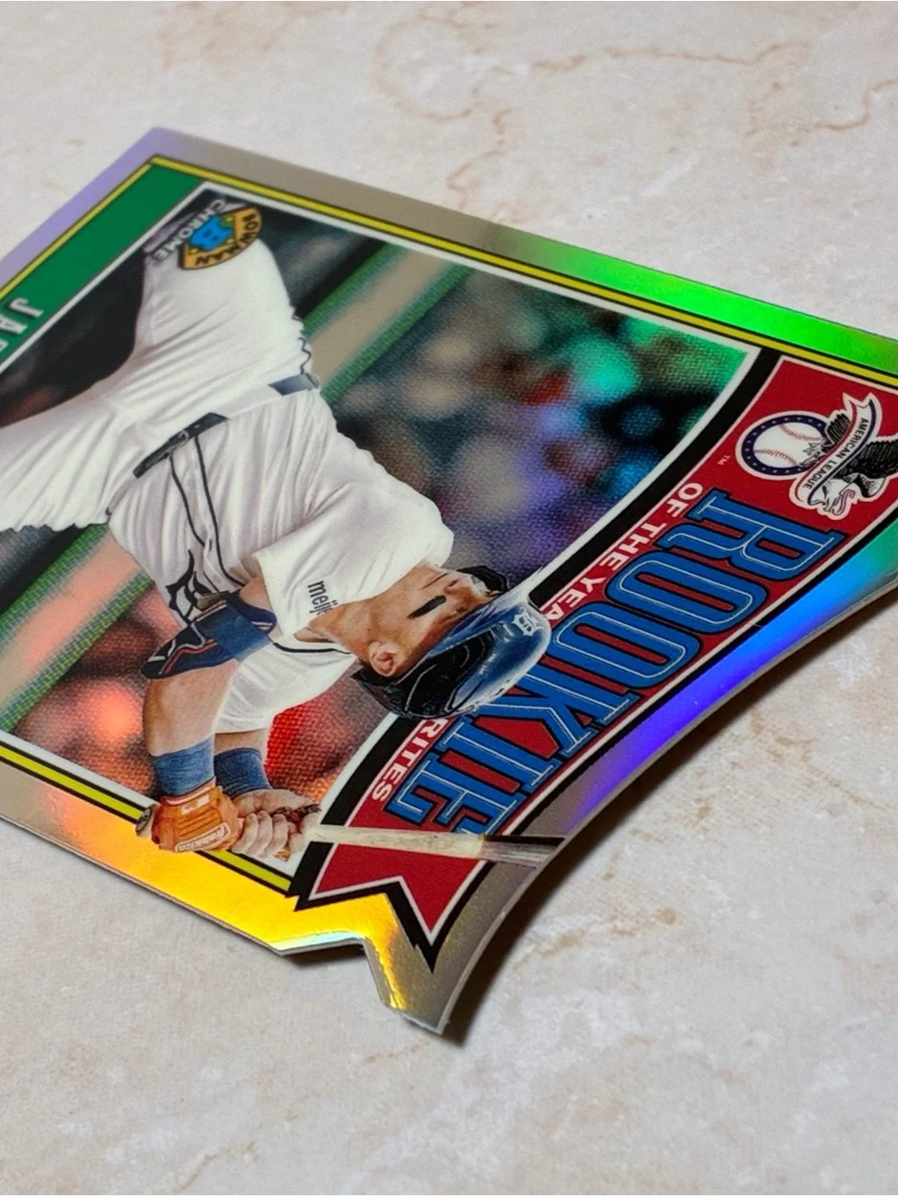 Jace Jung Rookie Die-Cut Refractor baseball card